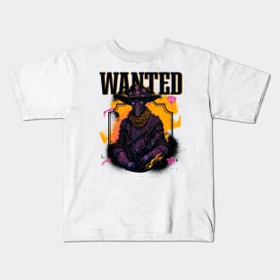 Alien Outlaw - Wanted Kids T-Shirt